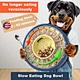 timed cat feeder - auto cat feeder Dog Spinning Puzzle Feeder Slow Bowl for Pet Healthy Eating